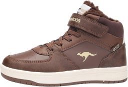 KangaROOS K-CP Bound Mid EV hoge unisex kindersneaker warme voering bruin
