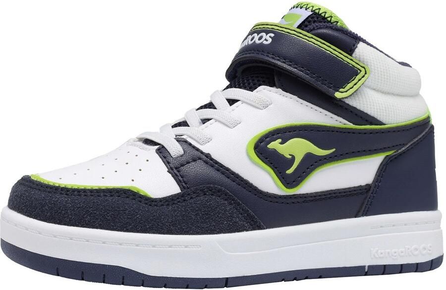 KangaROOS K-CP Dunkin Mid EV high-top unisex kinderschoenen 10267 wit marine
