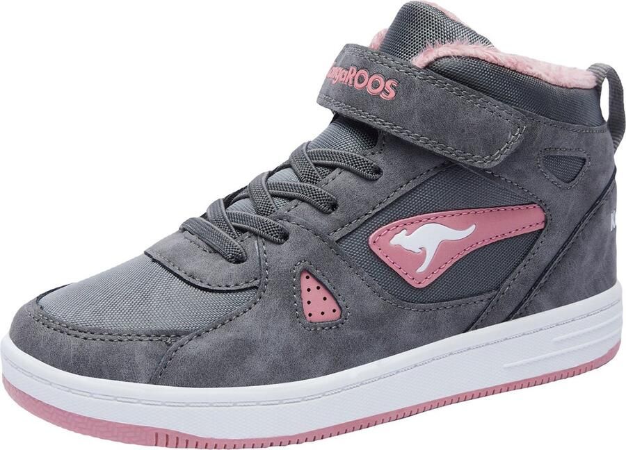 KangaROOS K-CP Kalley II EV hoge unisex kindersneaker warme voering grijs