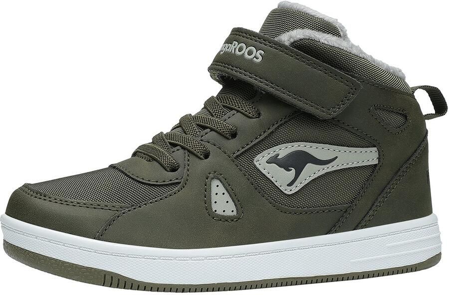 KangaROOS K-CP Kalley II EV hoge unisex kindersneaker warme voering groen