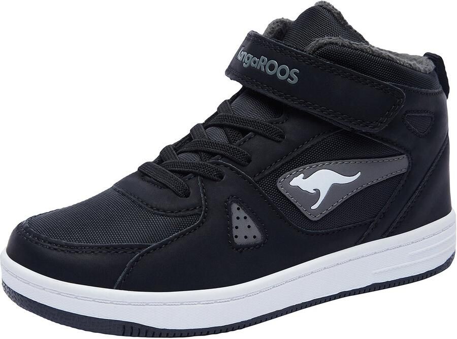 KangaROOS K-CP Kalley II EV hoge unisex kindersneaker warme voering zwart