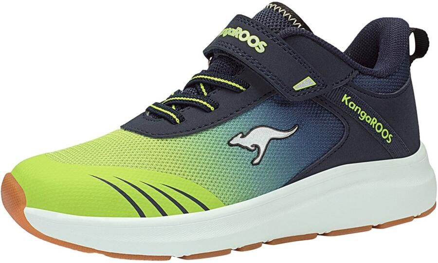 KangaROOS KB-Rida EV sneaker kinderschoenen unisex 10171 000 4054 donkerblauw groen