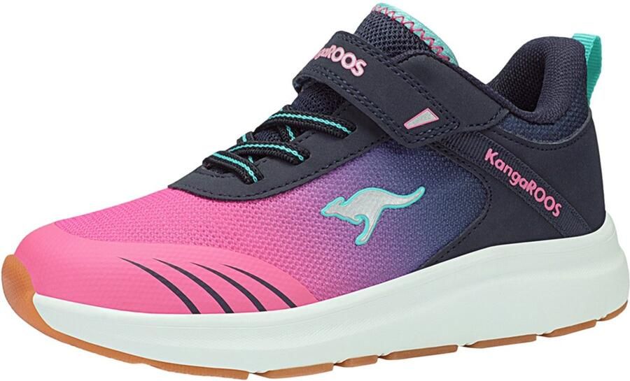 KangaROOS KB-Rida EV sneaker kinderschoenen unisex 10171 000 4204 donkerblauw roze