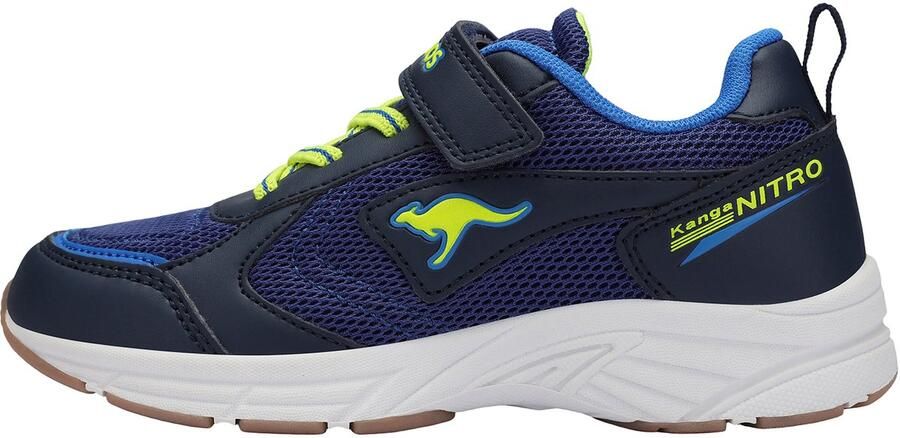KangaROOS Kinderen K-Ni Chino EV Sneaker 10281 000 4386 Navy Neon Yellow