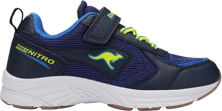 KangaROOS Kinderen K-Ni Chino EV Sneaker 10281 000 4386 Navy Neon Yellow