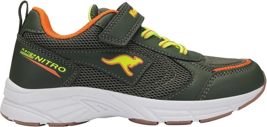 KangaROOS Kinderen K-Ni Chino EV Sneaker 10281 000 8167 Olive vibrant Orange