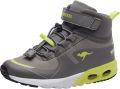 KangaROOS KX-Hydro High-Top Kids Unisex Sneaker Waterdicht 18598 grijs limoen - Grijs