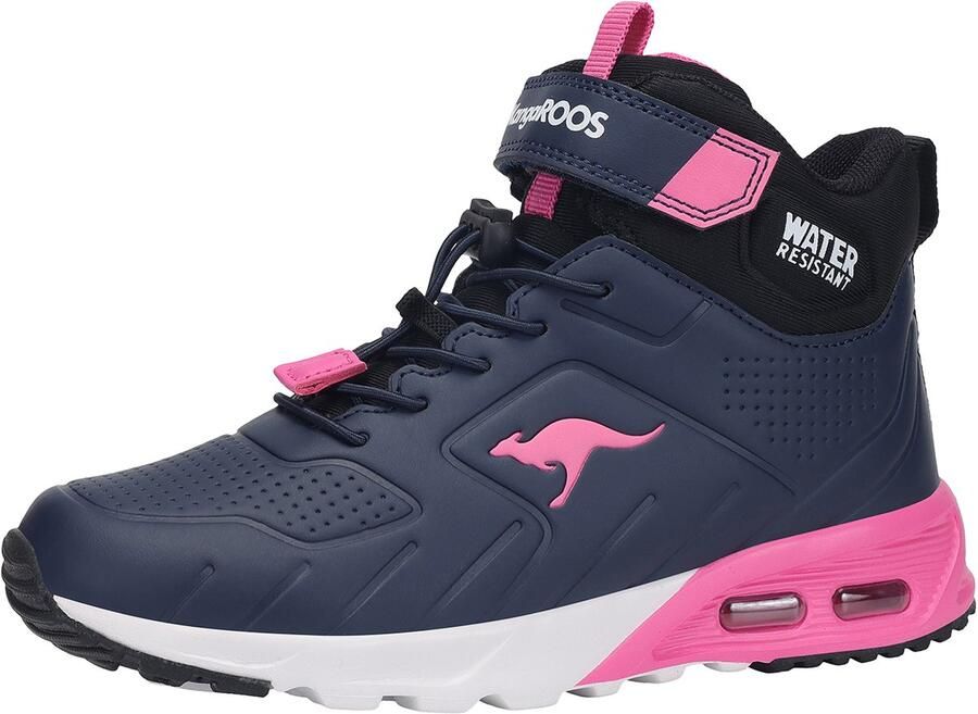 KangaROOS KX-Molbo Mid EV hoge unisex kindersneaker warme voering blauw