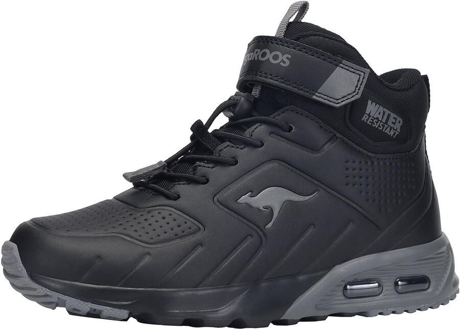 KangaROOS KX-Molbo Mid EV hoge unisex kindersneaker warme voering zwart