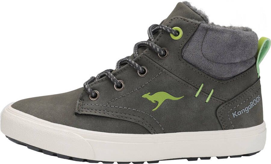 KangaROOS Kavu X high-top kindersneaker unisex grijs gevoerde winterschoenen