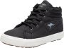 KangaROOS Kavu X high-top kindersneaker unisex zwart gevoerde winterschoenen - Thumbnail 1