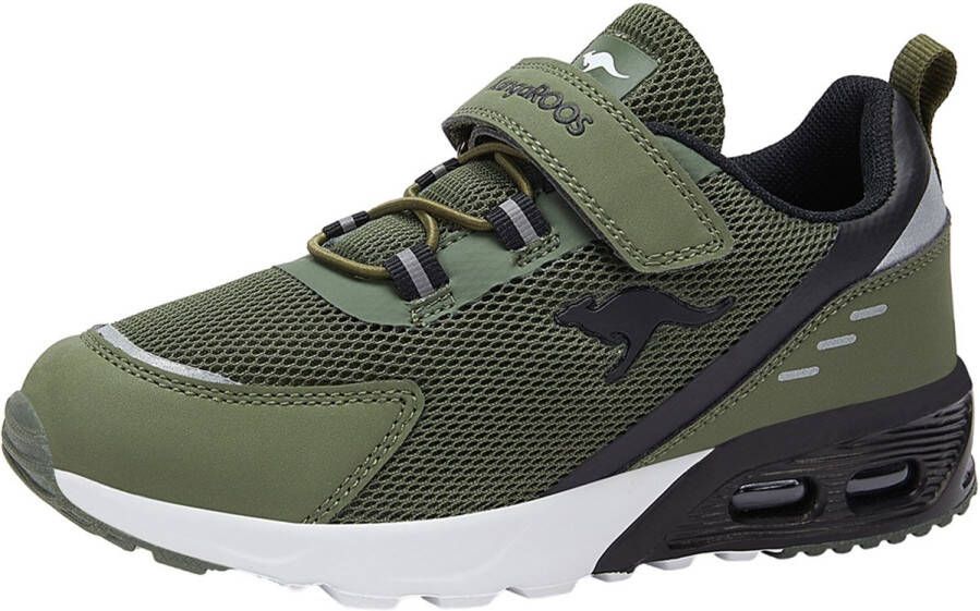 KangaROOS KX-ARG EV sneaker jeugd schoenen unisex 10039 000 8010 groen zwart