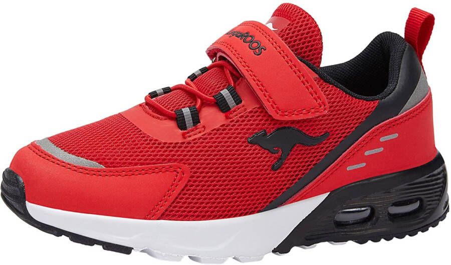 KangaROOS KX-ARG EV sneaker kinderschoenen unisex 10039 000 6173 rood zwart