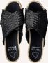 Kanna Zwarte Franje Leren Slippers - Thumbnail 2