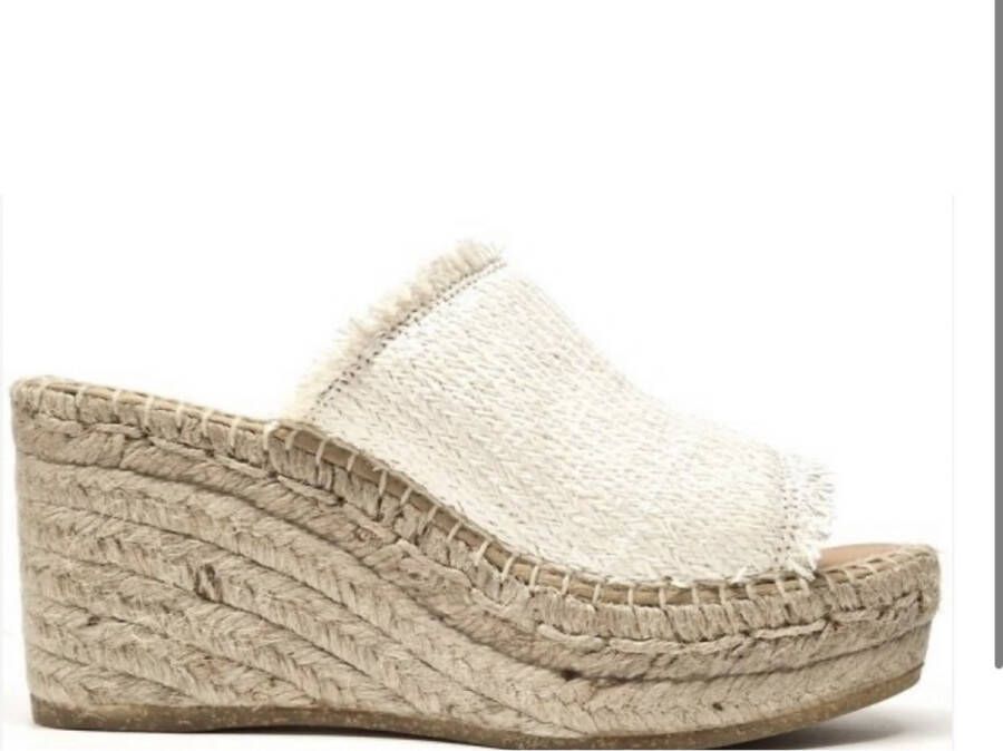 Kanna espadrilles abedul white muiltjes met sleehak - Foto 1