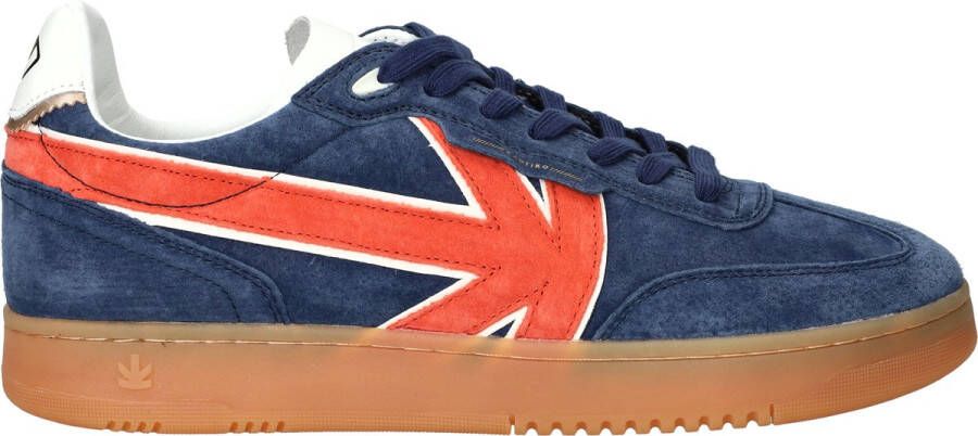 Kaotiko Boston Suede Sneakers Heren Blauw
