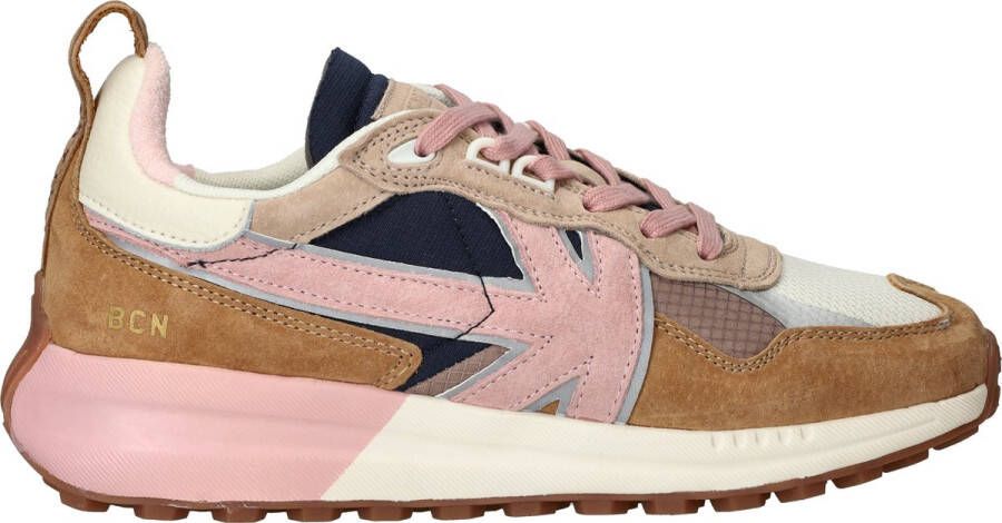 Kaotiko Detroit Sneakers Leren Sneaker Dames Blauw