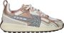 Kaotiko Detroit Sneakers Leren Sneaker Dames Lichtroze - Thumbnail 1