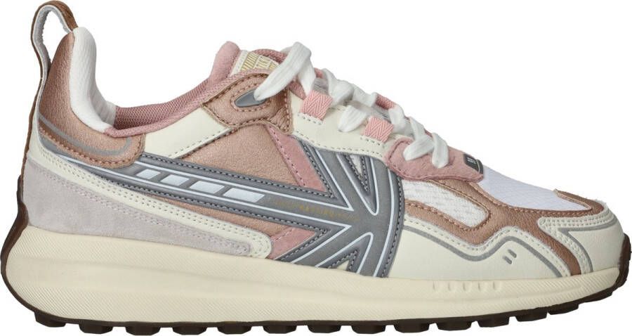 Kaotiko Detroit Sneakers Leren Sneaker Dames Lichtroze - Foto 2