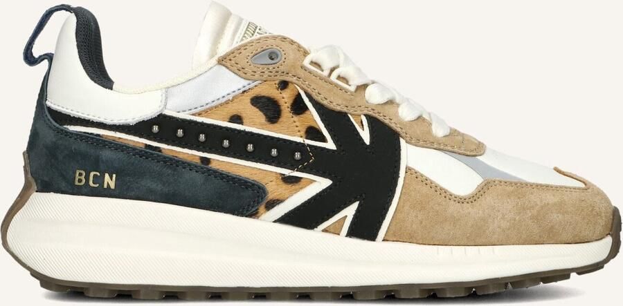 Kaotiko Detroit Glam Sneakers Dames Beige