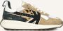 Kaotiko Detroit Glam Sneakers Dames Beige - Thumbnail 1