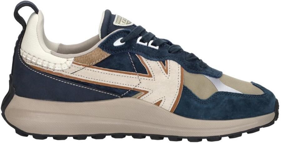 Kaotiko Vancoouver Artisan Sneakers Laag Blauw