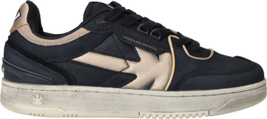 Kaotiko Boston Piping Metal Sneakers Dames Zwart - Foto 2