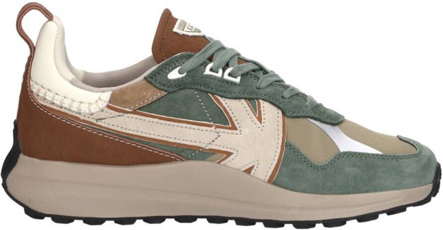Kaotiko Vancoouver Artisan Sneakers Laag Groen