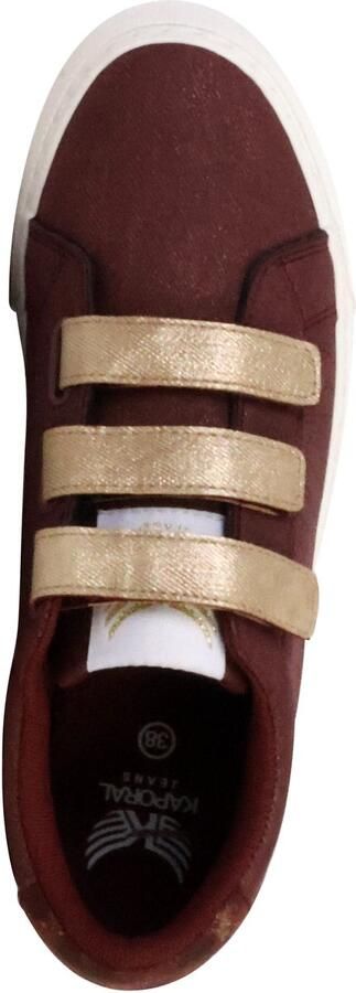 KAPORAL Tippyk Lage Sneakers met Klittenbandsluiting