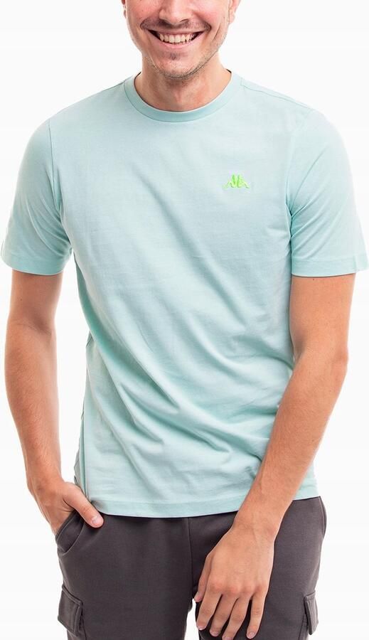 Kappa T-shirt Heren Blauw Katoen