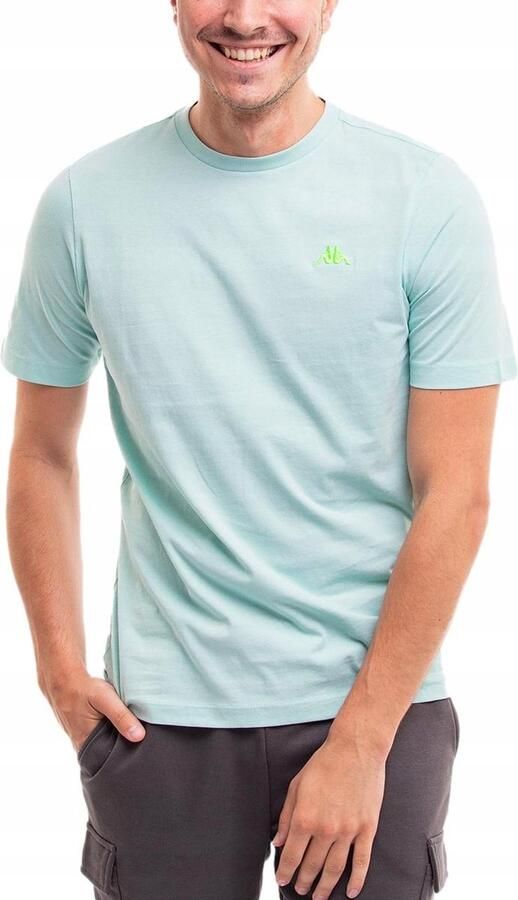 Kappa T-shirt Heren Blauw Katoen