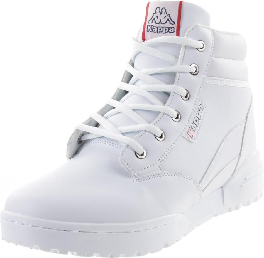 Kappa unisex hoge sneaker schoenen stijlcode 242779 1010 wit