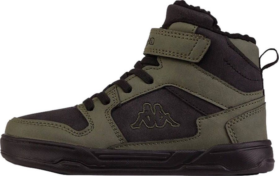Kappa unisex kindersneaker high top stijlcode 261071 3111 groen