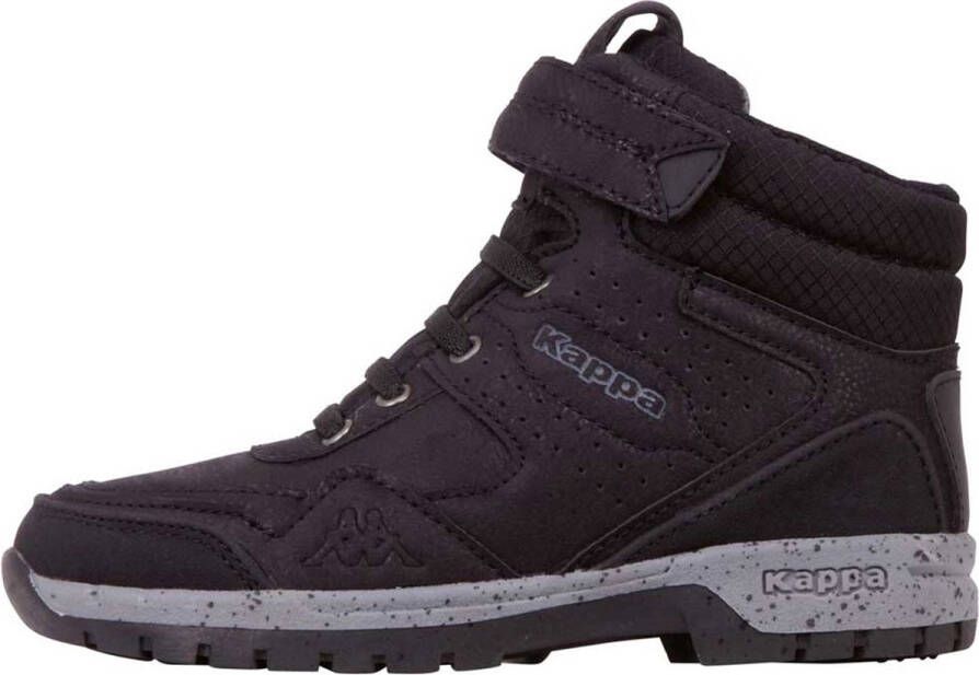 Kappa unisex kindersneaker hoog stijlcode 260732K 1116 zwart