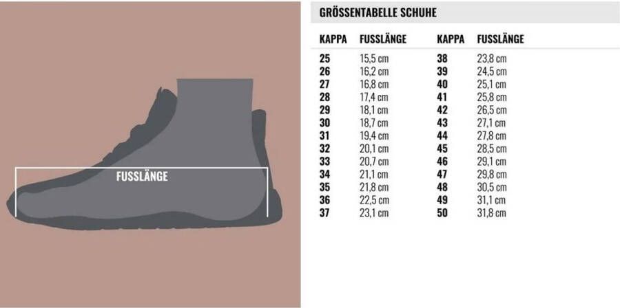 Kappa Veterschoenen met een praktische ritssluiting aan de binnenkant van de schoen