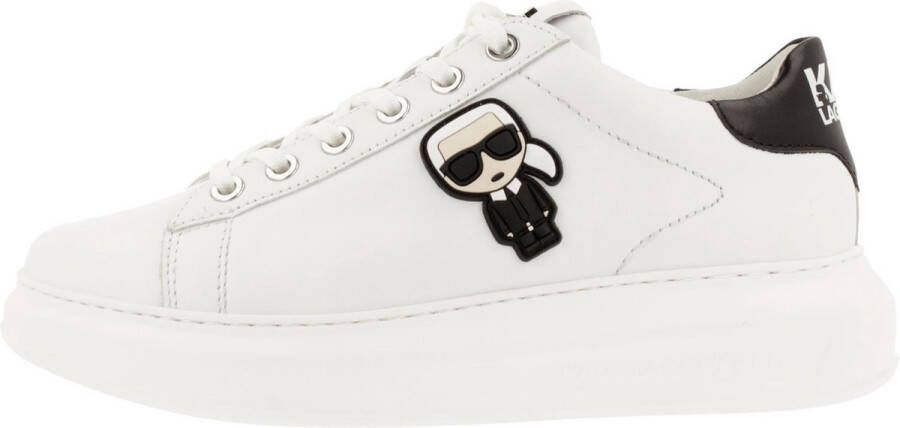 Karl Lagerfeld women's shoes leather trainers sneakers K Ikonik Kapri Wit Dames