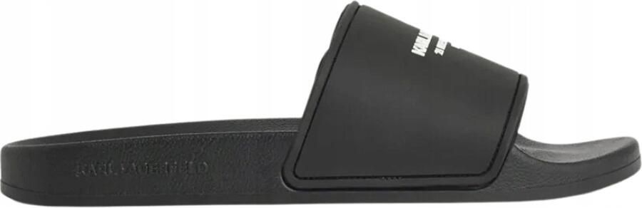 Karl Lagerfeld Heren Slippers Zwart KL70008A V00 Black Rubber