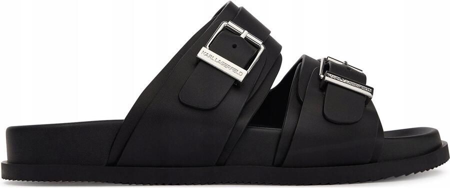 Karl Lagerfeld Heren Slippers Zwart Leer KL72106