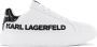 Karl Lagerfeld Maxi Kup Dames Sneakers Schoenen Sneaker Leer Wit KL62210 - Thumbnail 1