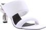 Karl Lagerfeld Heels Ikon Heel Padded 2-Strap Wit Dames - Thumbnail 1