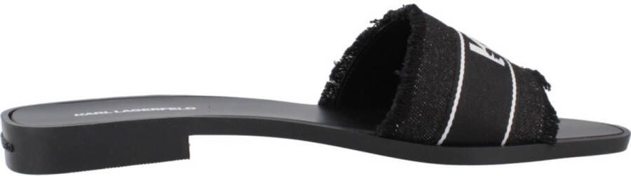 Karl Lagerfeld Slippers & Mules Skoot Ii Border Slide in zwart