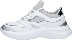 Karl Lagerfeld Skyline Delta LO Lace Mix Sneakers Laag wit