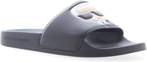 Karl Lagerfeld Slippers KONDO II Ikonic Slide in silver
