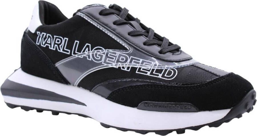Karl Lagerfeld 's shoes leather trainers sneakers Kapri Plexikonic Zwart