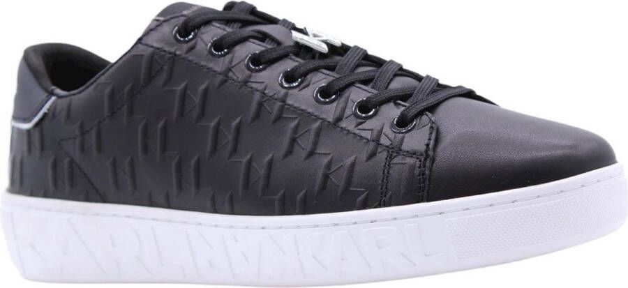 Karl Lagerfeld 's shoes leather trainers sneakers Kapri Plexikonic Zwart