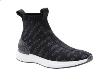 Karl Lagerfeld men's shoes leather trainers sneakers Kapri Plexikonic Zwart