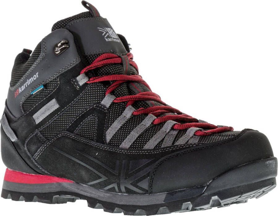 Karrimor Spike Mid weathertite Outdoorschoenen Heren Wandelschoenen Mannen zwart grijs rood