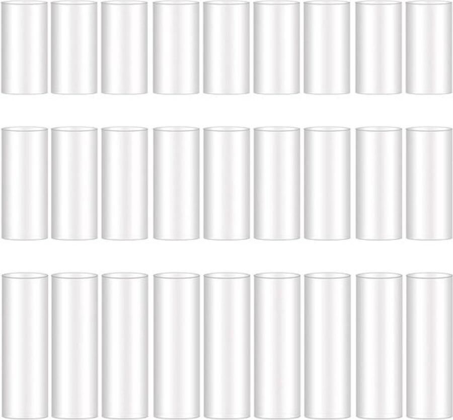 Karzo 50 stuks transparante veterreparatiebanden van 5 mm voor het inkorten van veters met verschillende lengtes voor eenvoudig en duurzaam herstel