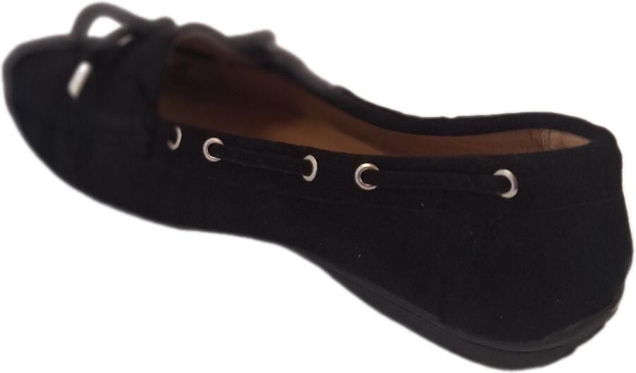 KAYLA MOCCASIN-SOFT SUEDELOOK-BLACK