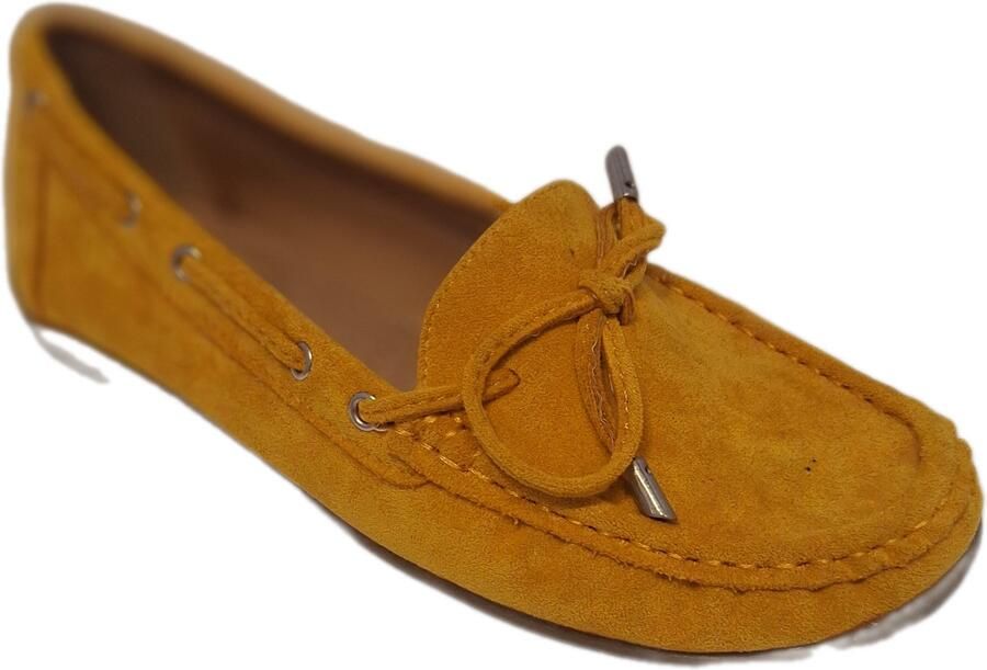 KAYLA MOCCASIN-SOFT SUEDELOOK-YELLOW